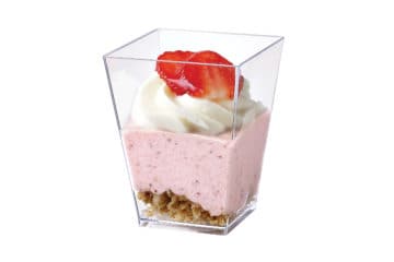 Dessert de saison, printemps: fraises – yogourt